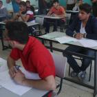  غنام تتفقد قاعات  امتحان التوجيهي في مدرسة ذكور  رام الله الثانوية