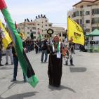 بالصور: فعالية طلابية في جامعة القدس المفتوحة احياء للذكرى 67 للنكبة