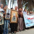 نابلس: وقفة تضامنية مع الأسرى والمضربين عن الطعام في سجون الاحتلال