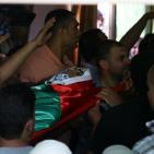 تشييع جثمان الشهيد عبد الله غنيمات في بلدة كفر مالك