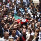 تشييع جثمان الشهيد عبد الله غنيمات في بلدة كفر مالك