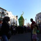 انارة فانوس شهر رمضان إحتفالا باستقبال الشهر الفضيل في رام الله