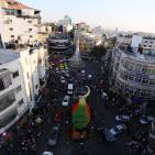 انارة فانوس شهر رمضان إحتفالا باستقبال الشهر الفضيل في رام الله