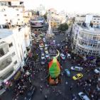 انارة فانوس شهر رمضان إحتفالا باستقبال الشهر الفضيل في رام الله