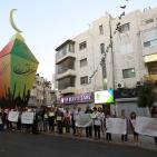 وقفة تضامنية مع الأسير خضر عدنان وسط رام الله