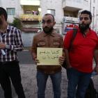 وقفة تضامنية مع الأسير خضر عدنان وسط رام الله