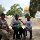 بالصور: برنامج مع الناس يزور باحات المسجد الأقصى المبارك