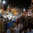 مجسم لسفينة أسطول الحرية يجوب شوارع رام الله