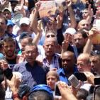 متظاهرون في  الاقصى ينددون بجرائم الاحتلال ويحييون ذكرى استشهاد ابو خضير