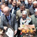 الحمد الله يفتتح ميدان الشهيد محمد أبو خضير