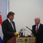 مؤتمر صحفي لوزير الخارجية د. رياض المالكي، مع وزير خارجية  هولندا بيرت كوندرز