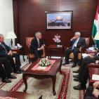 الرئيس يستقبل المبعوث الروسي لعملية السلام سيرجي فرشنيين.