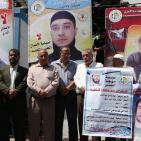 وقفة اسناد للأسرى المضربين أمام مقر المندوب السامي بغزة