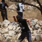 اصابات بالاختناق في قمع الاحتلال مسيرة بلعين الاسبوعية