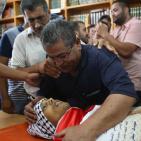 تششيع جثمان الشهيد  محمد عطا لافي 19 عام في مخيم قلنديا