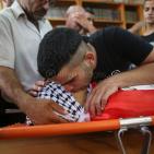 بالصور: تشييع جثمان الشهيد محمد لافي من مخيم قلنديا