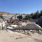 صور: الاحتلال يهدم مباني في بيت حنينا شمال القدس