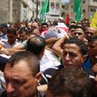 تشييع جثمان الشهيد الفتى ليث الخالدي في مخيم الجلزون