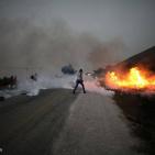 بالصور: إصابات في مواجهات مع الاحتلال على مدخل دوما