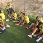 أهلي الخليل في غزة غزة مشاعر سعادة وحصة تدريبية