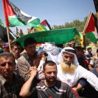 جماهير غاضبة تشيع جثمان الشهيد سعد دوابشة