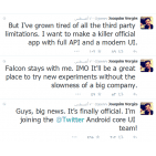 مطور تطبيق Falcon Pro ينضم لفريق تويتر الرسمي