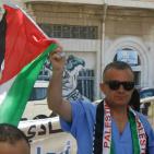 وقفة تضامنية مع الأسير المضرب محمد علان وسط الخليل