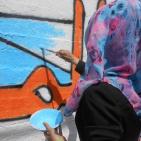 بالصور: المبادرات الشبابية ترسم جدارية 