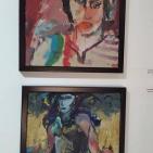 الفنان شفيق رضوان حاضر بلوحاته رغم منع الاحتلال قدومه ليفتتح معرضه