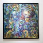 الفنان شفيق رضوان حاضر بلوحاته رغم منع الاحتلال قدومه ليفتتح معرضه