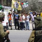 وقفة تضامنية مع الاسير محمد علان في حواره قرب نابلس