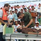 غزة: تخريج مخيمات أبناء الأسرى يتحول لتضامن مع الأسير محمد علان