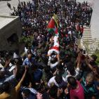 تشييع جثمان الشهيد ابو عمشة في كفر راعي بجنين