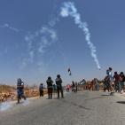 مواجهات في مسيرة النبي صالح الاسبوعية ضد مصادرة الاراضي