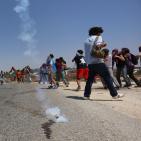 مواجهات في مسيرة النبي صالح الاسبوعية ضد مصادرة الاراضي