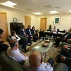 وفد من نقابة الصحفيين وممثلين وسائل اعلام يهنئون الدكتور عبد اللطيف ابو حجلة بمنصب رئاسة جامعة بيرزيت