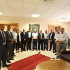 وفد من نقابة الصحفيين وممثلين وسائل اعلام يهنئون الدكتور عبد اللطيف ابو حجلة بمنصب رئاسة جامعة بيرزيت