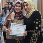حفل تخريج جامعة النجاح والقنصلية الأمريكية في القدس لطالبات النادي العلمي 