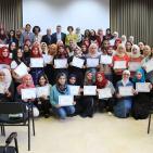 حفل تخريج جامعة النجاح والقنصلية الأمريكية في القدس لطالبات النادي العلمي 