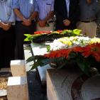 ممثلون عن الفصائل  يزورون ضريح الشهيدابو علي مصطفى في ذكرى  استشهادة