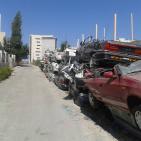 صور: اتلاف 500 مركبة و100 دراجة نارية غير قانونية في رام الله
