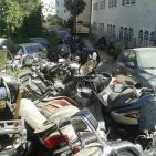 صور: اتلاف 500 مركبة و100 دراجة نارية غير قانونية في رام الله