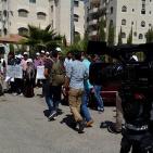 اعتصام  امام مجلس الوزراء لرفض استملاك اراضي واقامة مصنع اسمنت في اراضي طولكرم