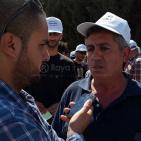 أهالي وادي الشعير يعتصمون امام رئاسة الوزراء في رام الله