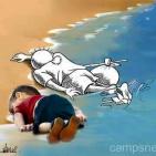 طفل سوري يغرق في بحر المتوسط والعالم العربي يغرق بدمه
