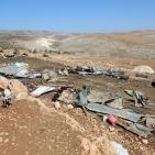 الاحتلال  يشرد  ثلاث اسربهدم مساكن وحظائر لعائلات بدوية شرق رام الله