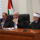 مؤتمر صحفي بوزارة الخارجية لمناقشة سبل مواجهة الاجراءات الاسرائيلية في الاقصى