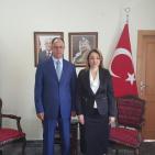 السفير مصطفى يطلع مسؤولين أتراك على الأوضاع في فلسطين