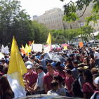 المدارس  الاهليه داخل 48  تتظاهر امام مكتب نتنياهو في القدس الغربية