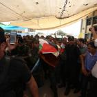 تشييع جثمان الشهيدة رهام دوابشة في بلدة دوما قرب نابلس